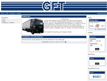 Tablet Screenshot of gft-transport.de